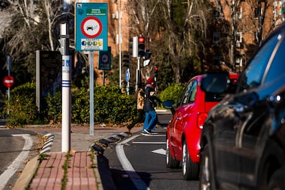 Carteles de Madrid zona de bajas emisiones