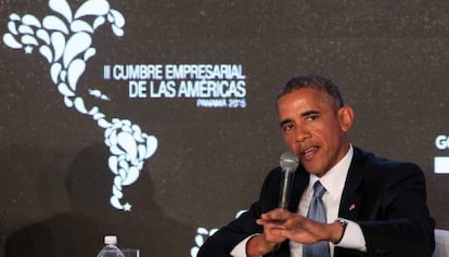 Obama, en el II Foro Empresarial de la Cumbre.