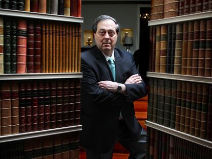 El presidente de la Comisión Internacional de Juristas, Pedro Nikken, en Madrid.
