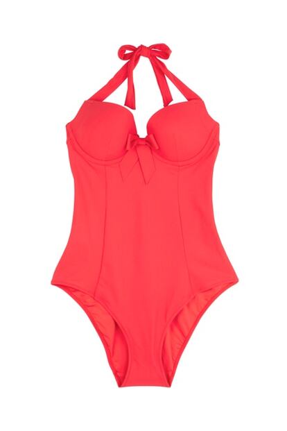 Bikini en rojo con copa, de Etam (c.p.v).