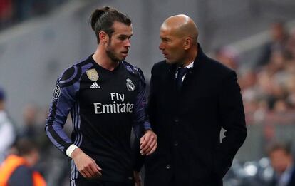 Gareth Bale habla cuando Zidane al ser sustituido por sus molestias musculares.