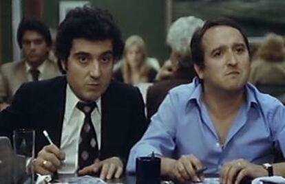 Andrés Pajares y Fernando Esteso en 'Los Bingueros' (1979), de Mariano Ozores. Su última reunión se frustró porque Pajares ingresó en una clínica de desintoxicación.