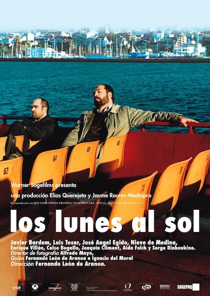 Cartel de la película 'Los lunes al sol', de Fernando León de Aranoa.