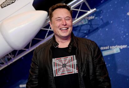 Elon Musk, consejero delegado de Tesla, este martes en Berlín.