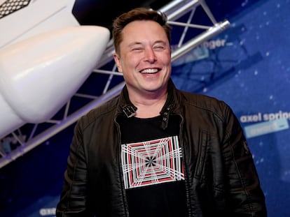 Elon Musk, consejero delegado de Tesla, este martes en Berlín.
