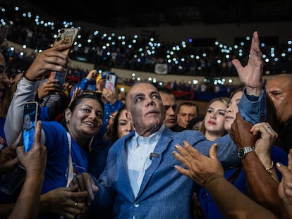 Manuel Rosales, candidato opositor, en Maracaibo, el 27 de marzo.