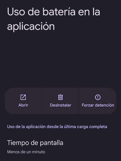Uso de Bataría en Android