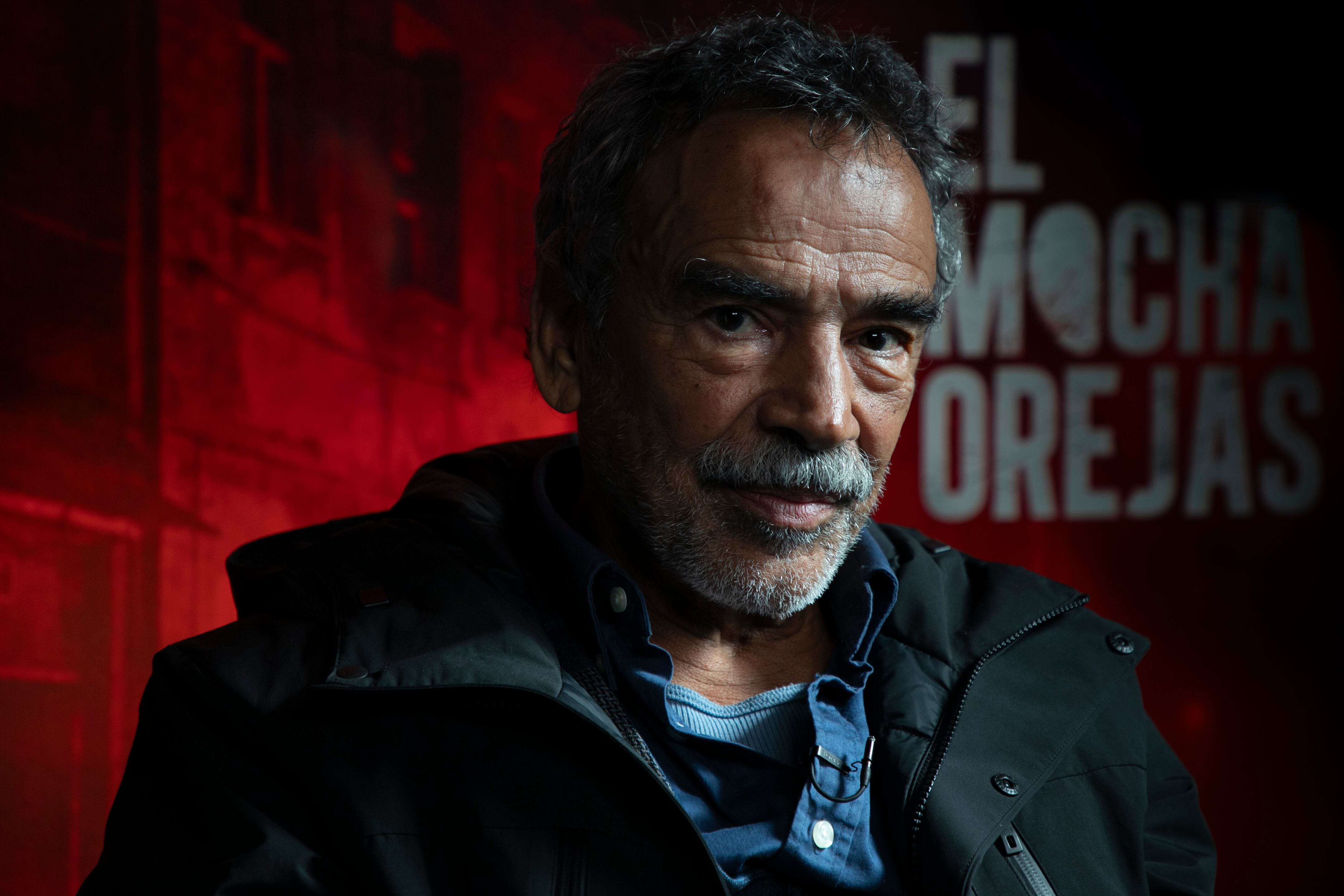 El actor mexicano Damián Alcázar durante la presentación de la serie.