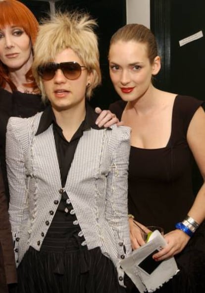 Laura Albert (Speedy), JT LeRoy (Savannah Knoop) y la actriz Winona Ryder.