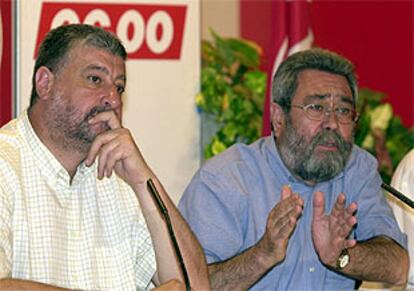 Fidalgo y Méndez, durante la rueda de prensa.