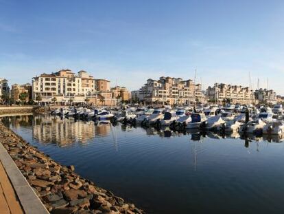 Marina Isla Canela, puerto deportivo en Ayamonte, Huelva.