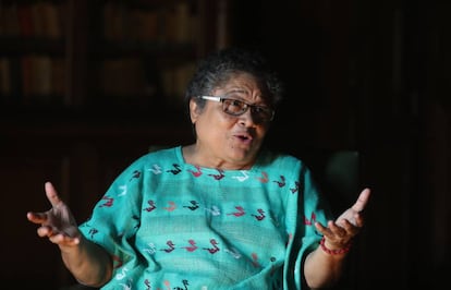 La activista nicaragüense Mirna Cunningham, el pasado lunes en Madrid.