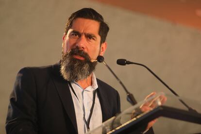 El académico chileno Cristóbal Bellolio, durante su participación en el foro.