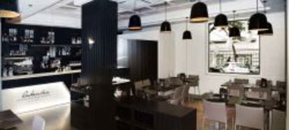 Vista del asador Lakuntza, de cuya decoración se ha ocupado Estudio 24.