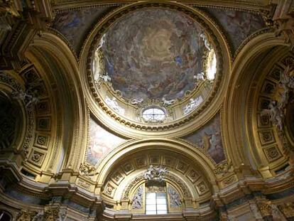 Bóveda de la Capilla Real, de Ventura Rodríguez, decorada por Corrado Giaquinto.