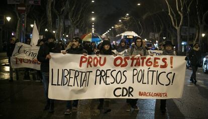 Los miembros del CDR cortaron la Gran Vía