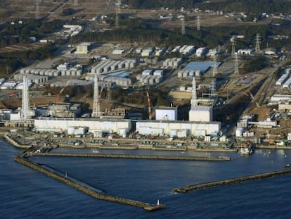 La central nuclear en el segundo aniversario del tsunami, el 11 de marzo.
