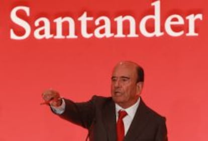 Emilio Bot&iacute;n, presidente de Santander.