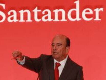 Emilio Bot&iacute;n, presidente de Santander.