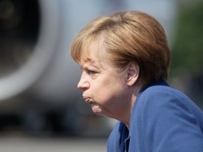 Angela Merkel, este martes. 