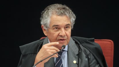 O ministro Marco Aur&eacute;lio Mello.