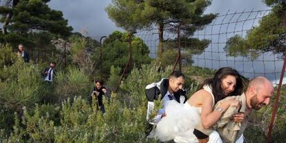 Imagen de la grabación del documental 'Yo estoy del lado de la novia'.