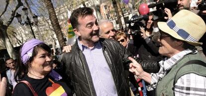 El coordinador general de IU y candidato a la Presidencia de la Junta de Andalucía, Antonio Maíllo, en una manifestación reciente.