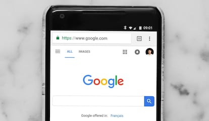 Pantalla de un teléfono Google Pixel