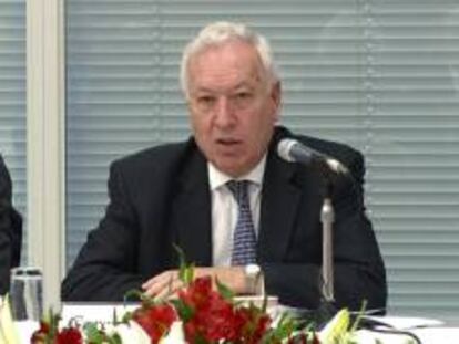 Imágenes facilitadas por EFE Televisión del ministro de Asuntos Exteriores, José Manuel García Margallo. EFE/Archivo