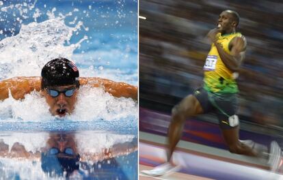 Michael Phelps y Usain Bolt.