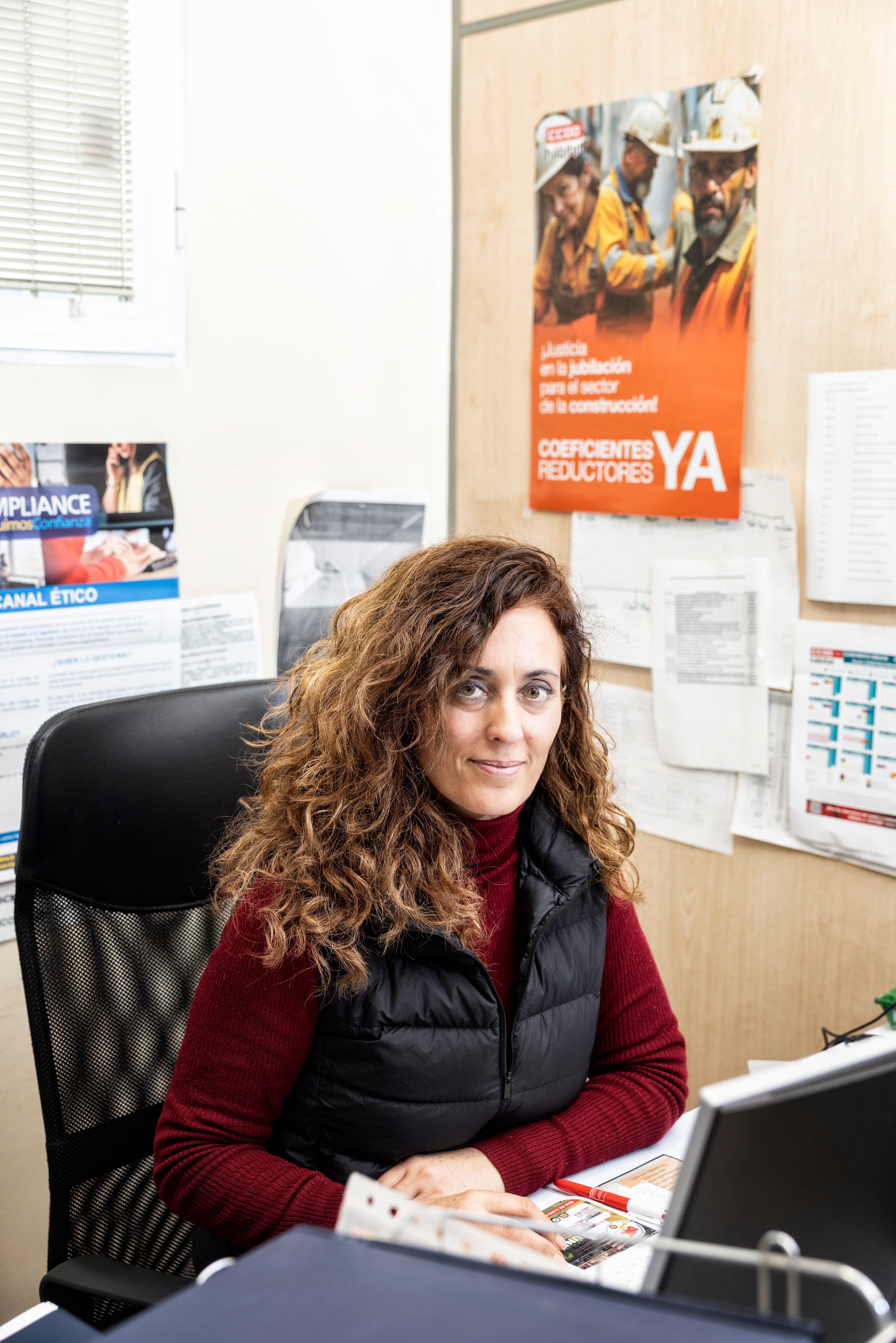 Nieves Rojas, ingeniera, fotografiada en su oficina de Madrid. 
