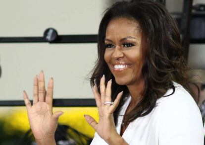 Michelle Obama, durante un acto promocional de su libro.