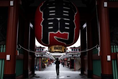 El templo de Sensoji, en Tokio en mayo de 2020.