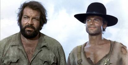 Bud Spencer y Terence Hill, en una de sus películas.