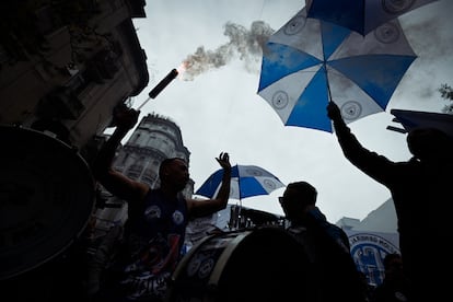 Los manifestantes iniciaron la protesta en las primeras horas de la mañana. 