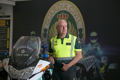 Tomás García Gazapo, el lunes en la Agrupación de Tráfico de la Guardia Civil en Madrid.