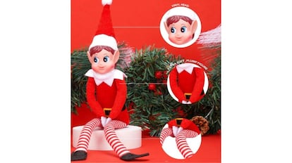 elfo travesso com um calendário