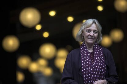 La escritora Soledad Puértolas, ayer en Barcelona.