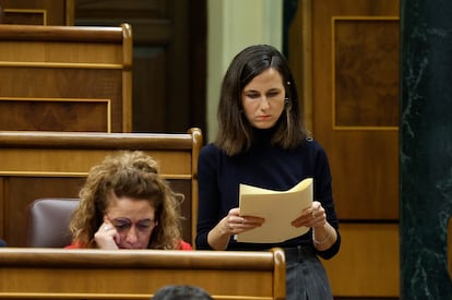 La líder de Podemos, Ione Belarra, el miércoles en el Congreso.