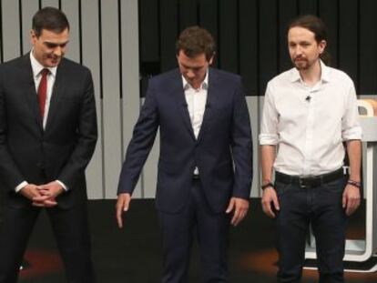 Rajoy y Rivera, posibles socios tras las elecciones, chocaron en temas claves. Sánchez descalificó a Iglesias e ignoró sus llamadas al acuerdo