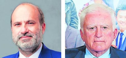 Javier Bardají y Paolo Vasile, máximos directivos de Atresmedia y Mediaset España, respectivamente.  