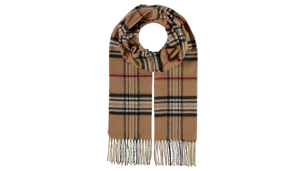 Bufanda clásica estampado de cuadros.