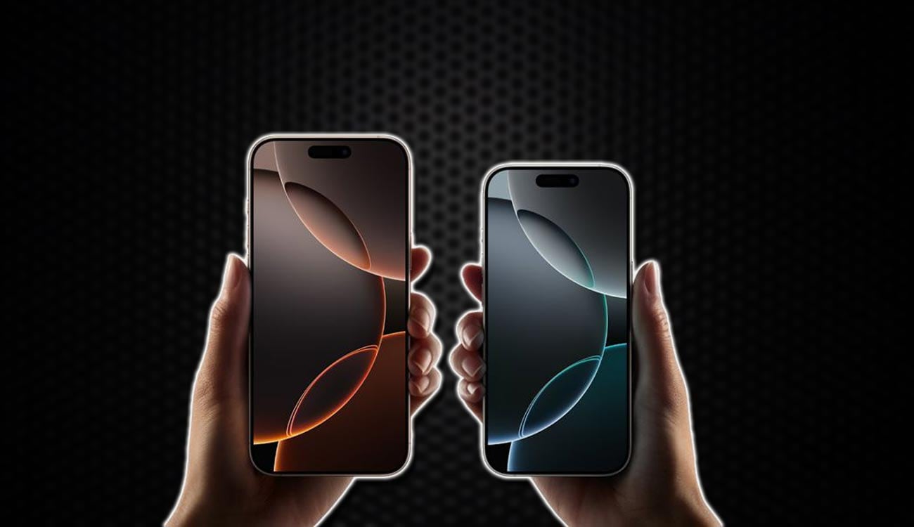Los dos teléfonos iPhone 16 Pro de Apple