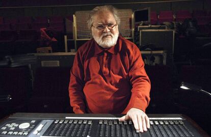 Pierre Henry, en diciembre de 2007, en un estudio de grabación en París.
