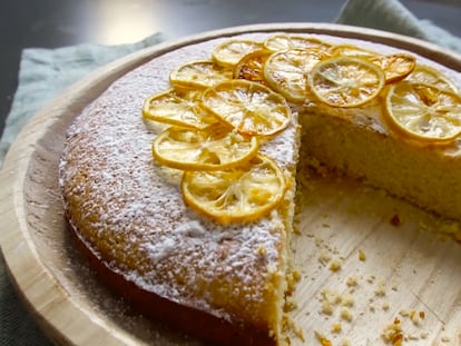 Pastel de limón y aceite de oliva