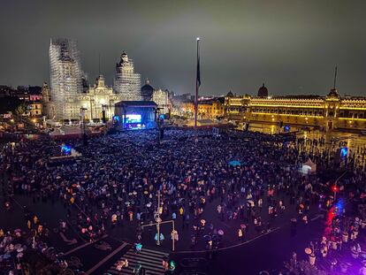 Asistentes a un concierto en el Zócalo capitalino, el pasado 21 de octubre.