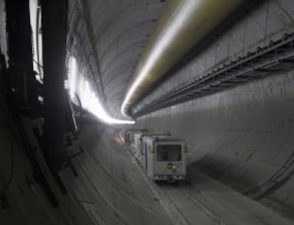 Trabajos de ampliación del túnel para el AVE en 2011