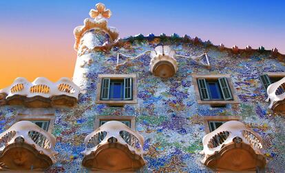 The Casa Batlló house designed by Antoni Gaudí.