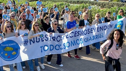 Patricia Ramírez, madre del niño Gabriel Cruz, asesinado por la expareja de su padre, Ana Julia Quezada, encabezó una manifestación el pasado 15 de mayo para pedir que no se comercie con la memoria de su hijo.