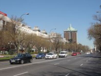 Paseo del Recoletos, en Madrid.